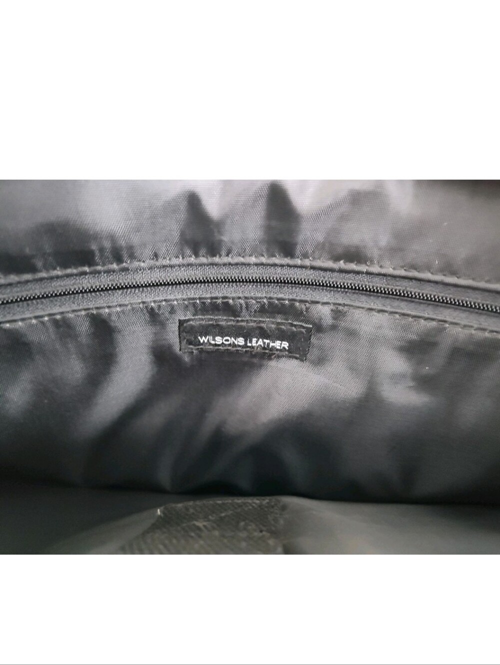 Wilsons Leather Black Laptop Briefcase Bag Business Organizer *No Shoulder Strap - Picture 7 of 11